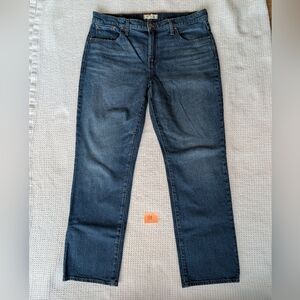 Madewell Mid Rise 90s Straight Jean Medium/Dark Wash